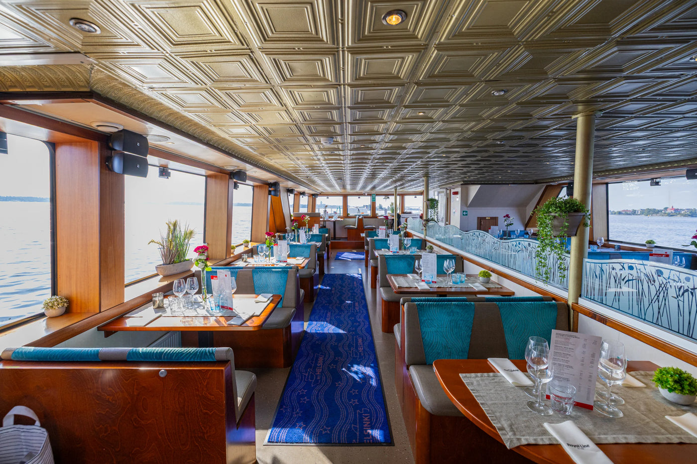 Set tables on m/s Helsinki